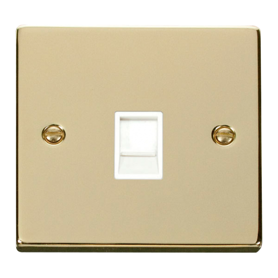 VPBR115WH Deco Single RJ11 Socket  (Ireland/USA) -