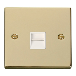 VPBR120WH Deco Single Telephone Socket Outlet Mast
