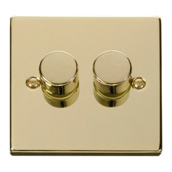 VPBR162 Deco VPBR 2GANG 2WAY 100W LED DIMMER SWITC