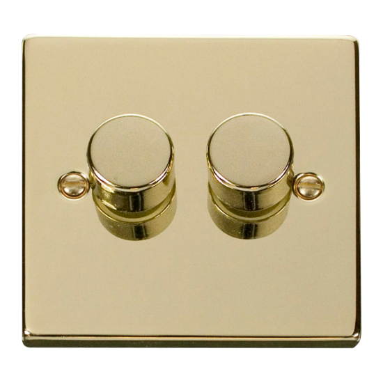 VPBR162 Deco VPBR 2GANG 2WAY 100W LED DIMMER SWITC