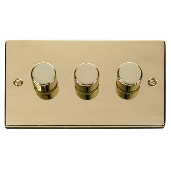 VPBR163 Deco VPBR 3GANG 2WAY 100W LED DIMMER SWITC