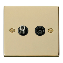 VPBR170BK Deco 1 Gang Satellite & Coaxial Socket O