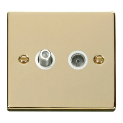 VPBR170WH Deco 1 Gang Satellite & Coaxial Socket O