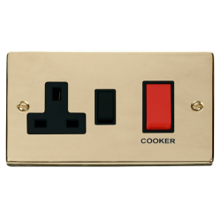 VPBR204BK Deco 45A DP Switch + 13A Switched Socket