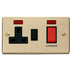 VPBR205BK Deco 45A DP Switch + 13A Switched Socket