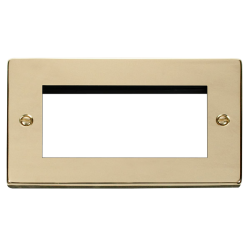 VPBR312 Deco Double Plate (Quad Media Module Apert