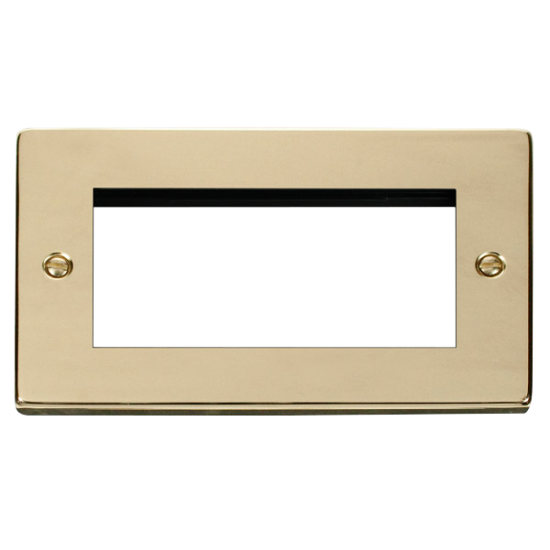 VPBR312 Deco Double Plate (Quad Media Module Apert