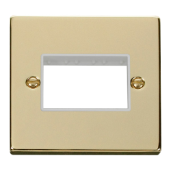 VPBR403WH Deco 1 Gang Plate Triple Aperture - Whit