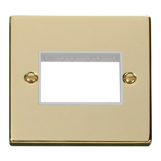VPBR403WH Deco 1 Gang Plate Triple Aperture - Whit