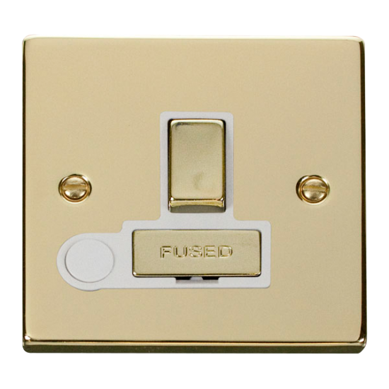 VPBR551WH Deco 13A Fused 'Ingot' Switched Connecti