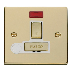 VPBR552WH Deco 13A Fused 'Ingot' Switched Connecti