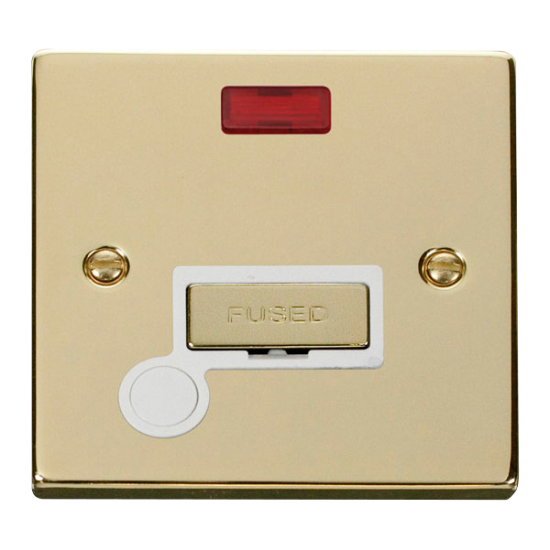 VPBR553WH Deco 13A Fused 'Ingot' Connection Unit W
