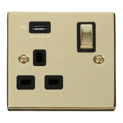 VPBR571UBK Deco 1G SKT USB 2.1A DECO