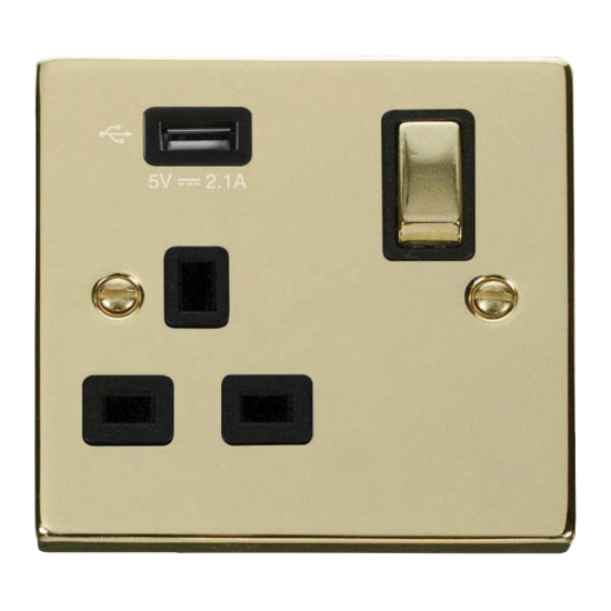 VPBR571UBK Deco 1G SKT USB 2.1A DECO