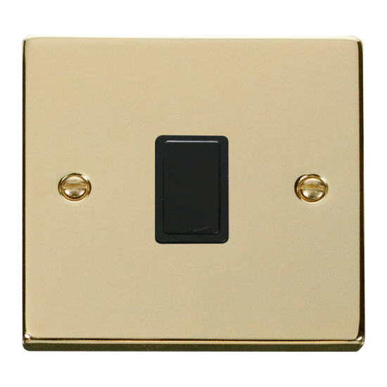 VPBR622BK Deco 20A 1 Gang DP Switch - Black