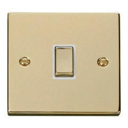 VPBR722WH Deco 20A 1 Gang DP 'Ingot' Switch - Whit