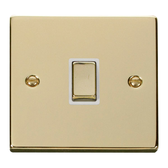 VPBR722WH Deco 20A 1 Gang DP 'Ingot' Switch - Whit