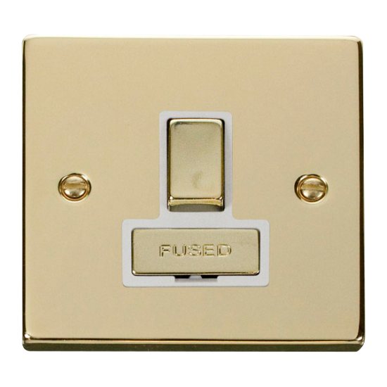 VPBR751WH Deco 13A Fused 'Ingot' Switched Connecti