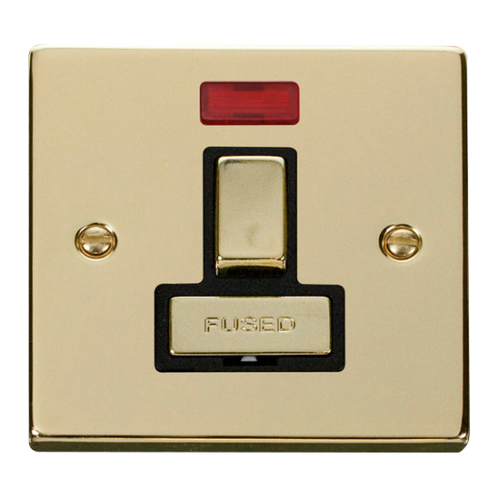 VPBR752BK Deco 13A Fused 'Ingot' Switched Connecti