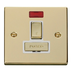 VPBR752WH Deco 13A Fused 'Ingot' Switched Connecti