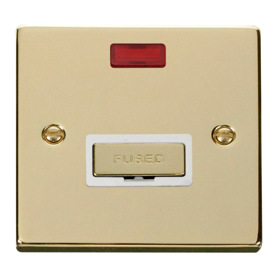 VPBR753WH Deco 13A Fused 'Ingot' Connection Unit W