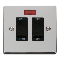 VPCH024BK Deco 20A DP Sink/Bath Switch - Black
