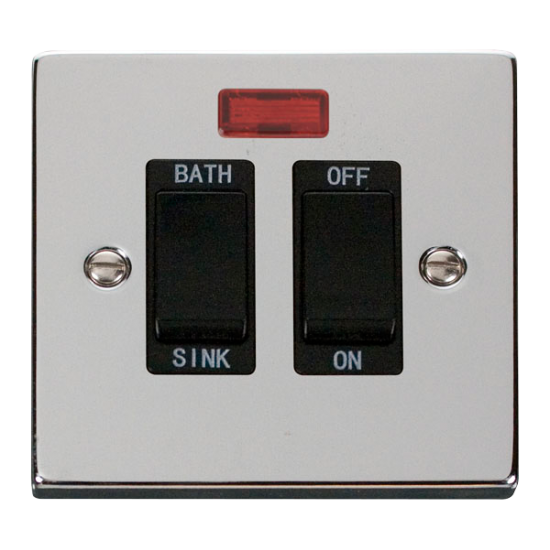 VPCH024BK Deco 20A DP Sink/Bath Switch - Black