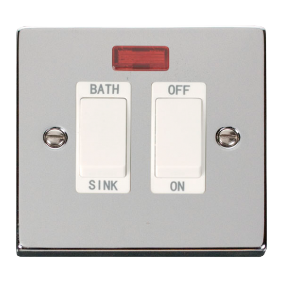 VPCH024WH Deco 20A DP Sink/Bath Switch - White