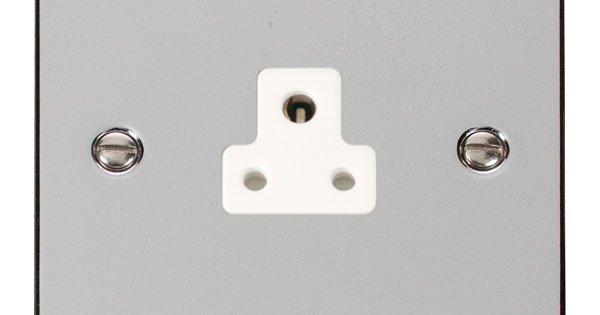 Scolmore Click Deco VPCH039WH 2A Round Pin Socket Outlet Polished ...