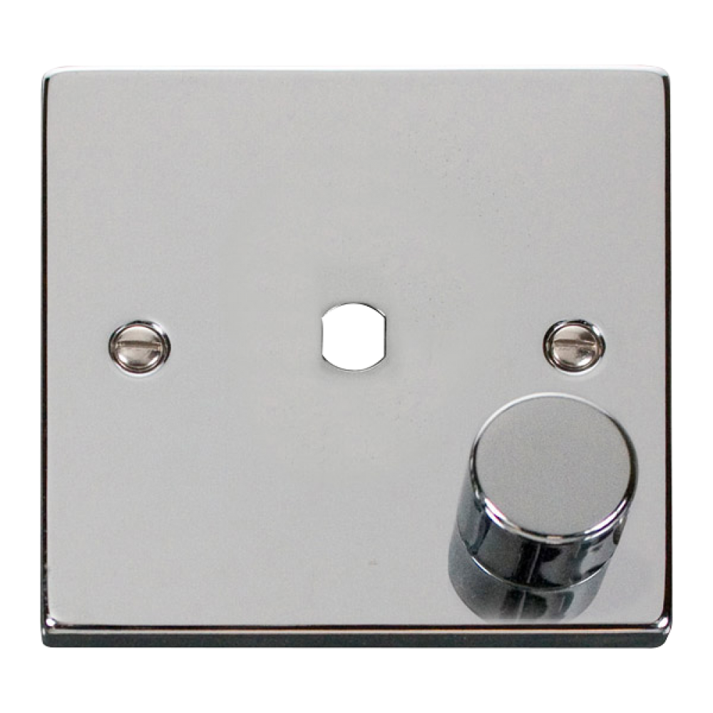 Scolmore Click Deco VPCH140PL 1 Gang Unfurnished Dimmer Plate & Knob ...