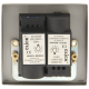 Scolmore Click Deco VPCH152 2 Gang 2W 400Va Dimmer Switch Polished Chrome Black Inserts