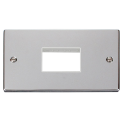 VPCH432WH Deco Double Minigrid Plate Triple Apertu