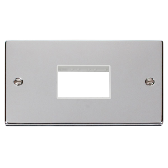 VPCH432WH Deco Double Minigrid Plate Triple Apertu