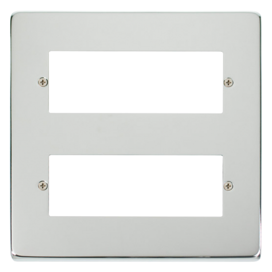 VPCH512 Deco 12 Minigrid Module Plate - Chrome
