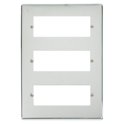 VPCH518 Deco 18 Minigrid Module Plate - Chrome