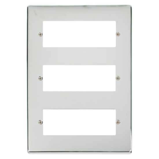 VPCH518 Deco 18 Minigrid Module Plate - Chrome