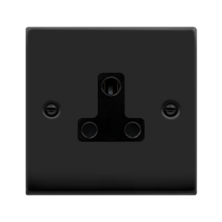 VPMB038BK Deco VP MATT BLACK 5A ROUND PIN SCKET OU