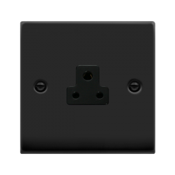 VPMB039BK Deco VP MATT BLACK 1G 2A ROUND PIN SCKET