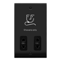 VPMB100BK Deco VP MATT BLACK DUAL VOLT SHAVER SOCK