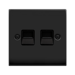 VPMB121BK Deco VP MATT BLACK TWIN TEL.BK