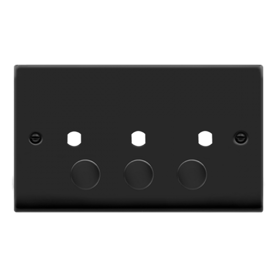 VPMB153PL Deco VP MB 3 GANG DOUBLE DIMMER PLATE &