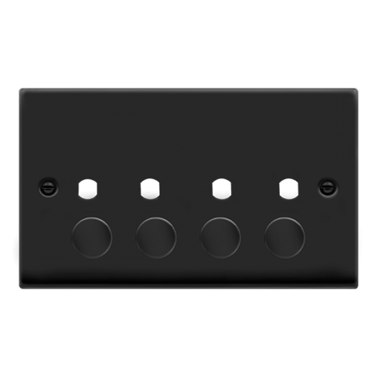 VPMB154PL Deco VP MB 4 GANG DOUBLE DIMMER PLATE &
