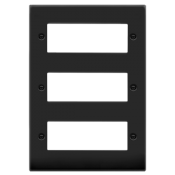 VPMB518 Deco 18 MINIGRID MODULE PLATE - MATT BLACK