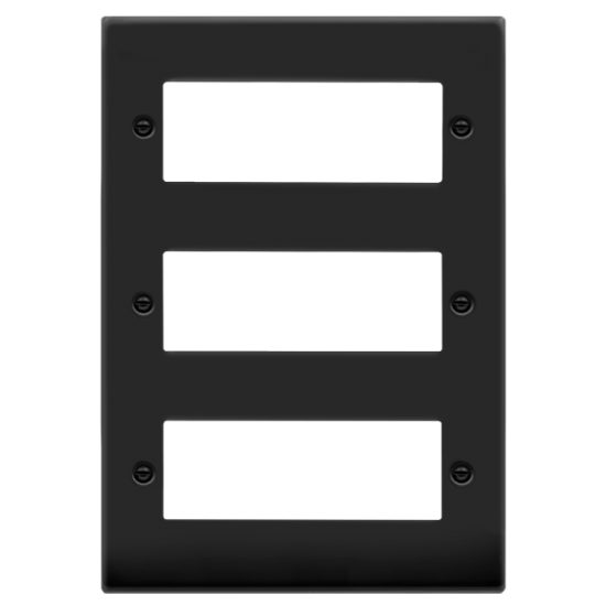 VPMB518 Deco 18 MINIGRID MODULE PLATE - MATT BLACK