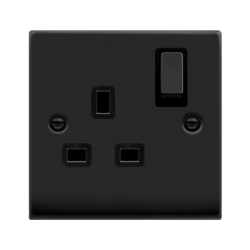VPMB535BK Deco INGOT 1GANG 13A DP SW SOCKET