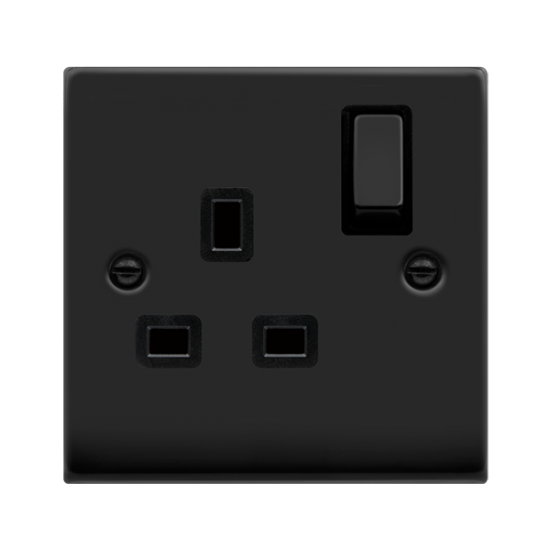 VPMB535BK Deco INGOT 1GANG 13A DP SW SOCKET