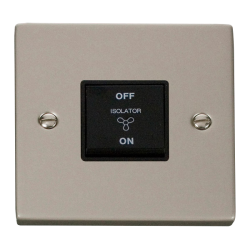 VPPN020BK Deco 10A 1 Gang 3 Pole Fan Isolation Swi