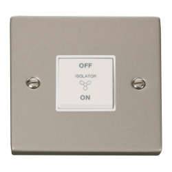 VPPN020WH Deco 10A 1 Gang 3 Pole Fan Isolation Swi