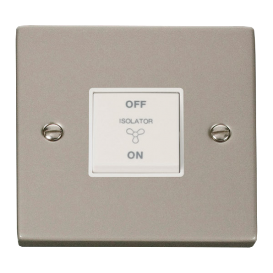 VPPN020WH Deco 10A 1 Gang 3 Pole Fan Isolation Swi