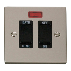 VPPN024BK Deco 20A DP Sink/Bath Switch - Black